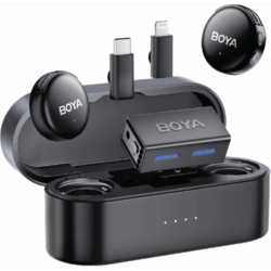Boya Boyalink 3 tres en uno Micrófono inalámbrico de solapa